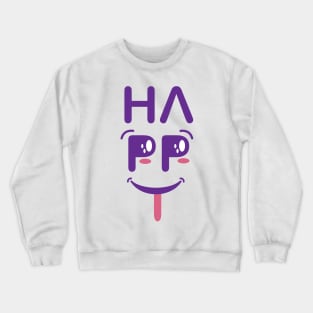 Happy Smiling Face - Smiley - Happiness Crewneck Sweatshirt